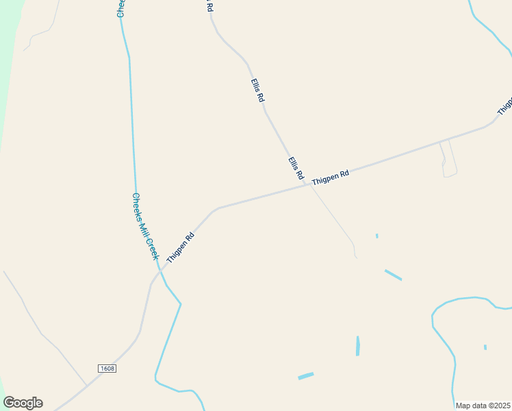 map of restaurants, bars, coffee shops, grocery stores, and more near Thigpen Road in Leggett