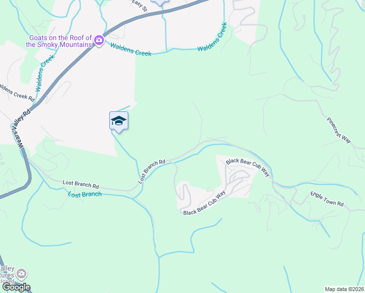 map of restaurants, bars, coffee shops, grocery stores, and more near 3465 Lost Branch Road in Sevierville