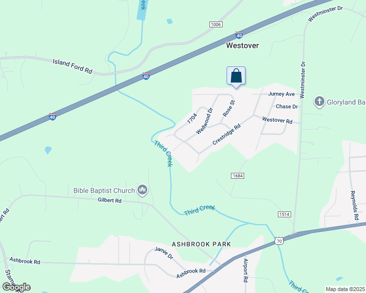 map of restaurants, bars, coffee shops, grocery stores, and more near 3509 Flint Drive in Statesville