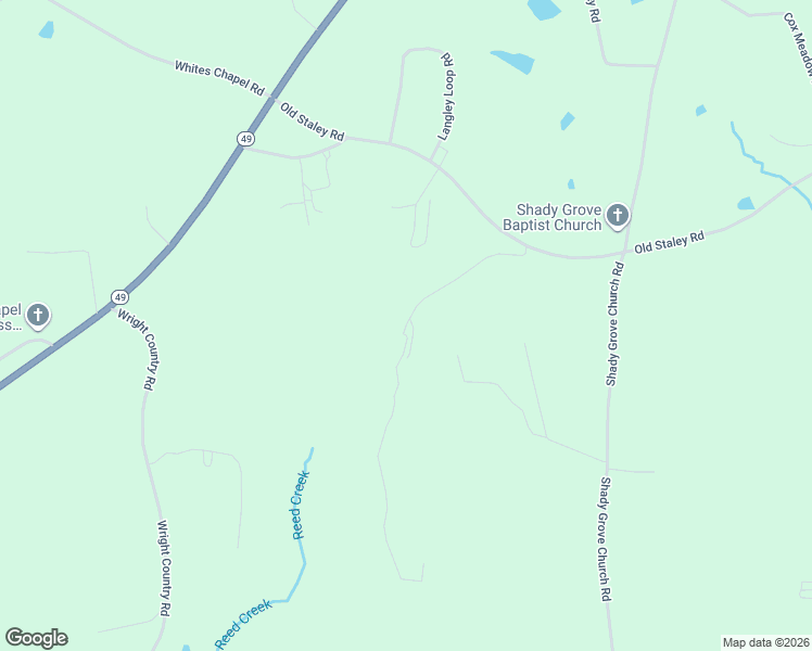 map of restaurants, bars, coffee shops, grocery stores, and more near 1225 Rainey Road in Staley