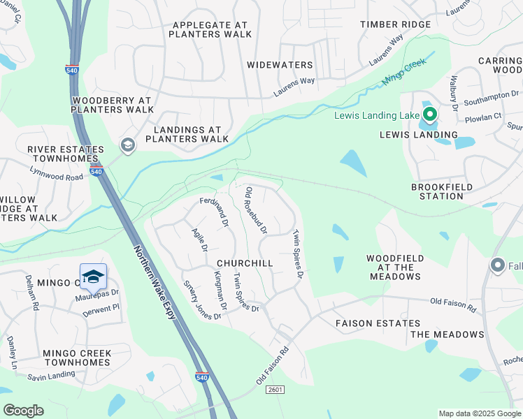 map of restaurants, bars, coffee shops, grocery stores, and more near 2013 Unbridled Drive in Knightdale