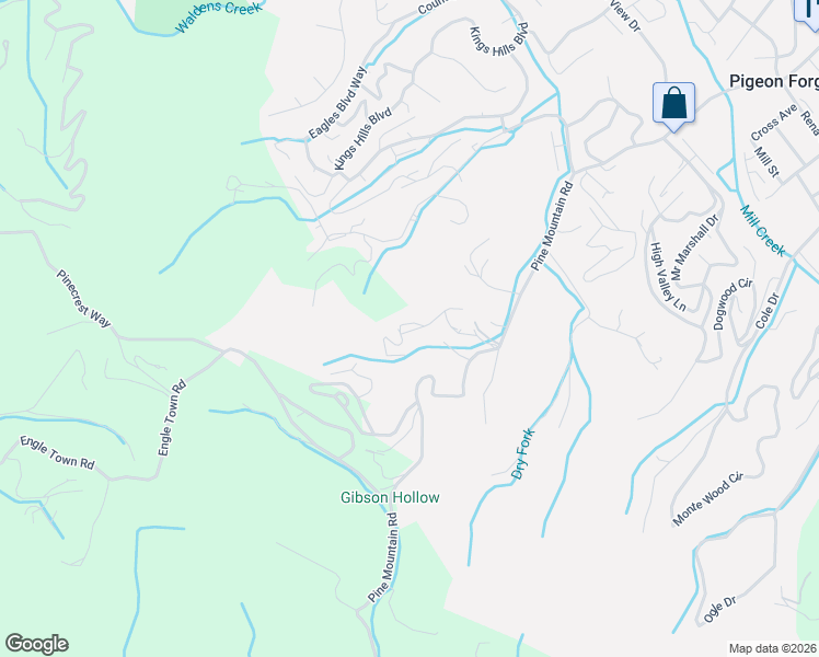 map of restaurants, bars, coffee shops, grocery stores, and more near 810 Pine Mountain Road in Pigeon Forge
