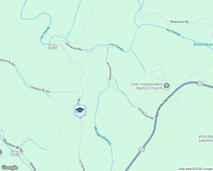 map of restaurants, bars, coffee shops, grocery stores, and more near 92 Arrowood Road in Weaverville