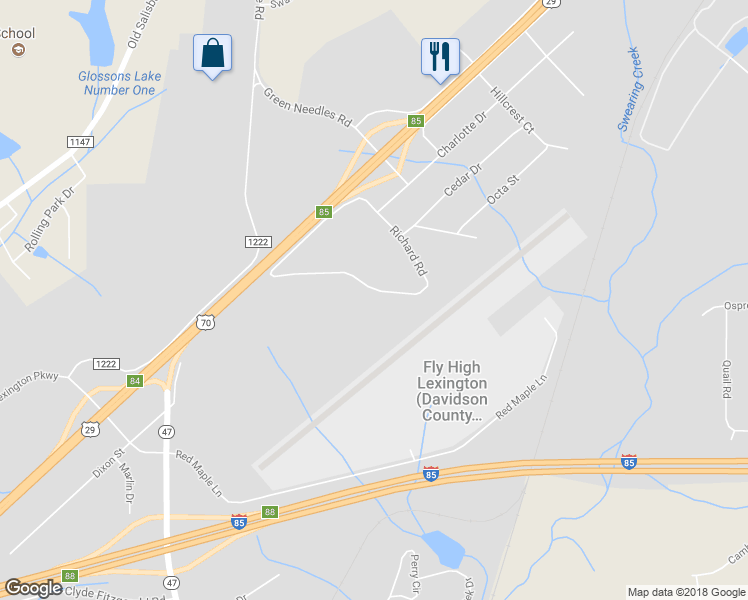 map of restaurants, bars, coffee shops, grocery stores, and more near 528 Richard Road in Lexington
