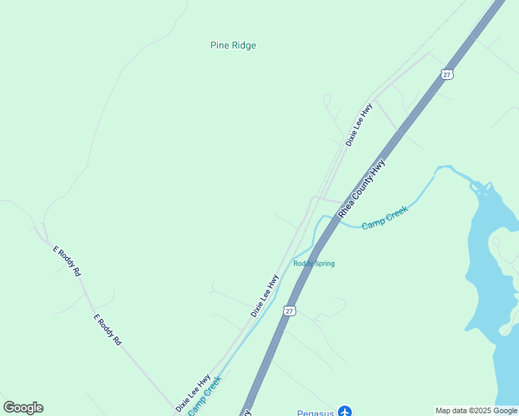 map of restaurants, bars, coffee shops, grocery stores, and more near 210 Merel Hickey Lane in Spring City