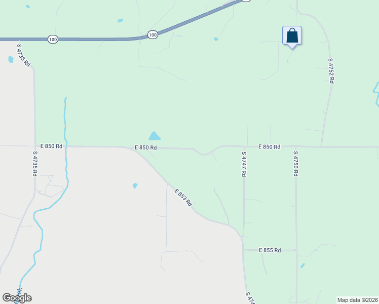 map of restaurants, bars, coffee shops, grocery stores, and more near 474482 East 850 Road in Stilwell