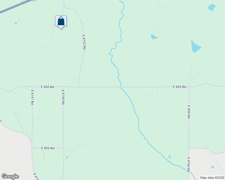 map of restaurants, bars, coffee shops, grocery stores, and more near 475384 East 850 Road in Stilwell