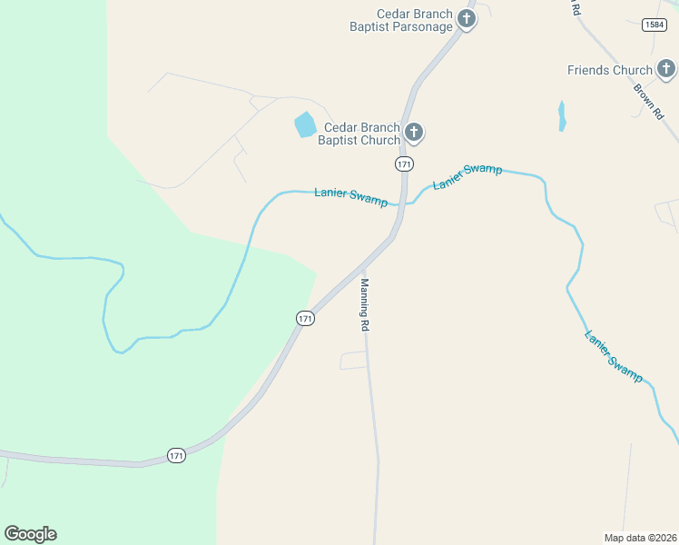 map of restaurants, bars, coffee shops, grocery stores, and more near 2773-2969 Highway 171 in Jamesville