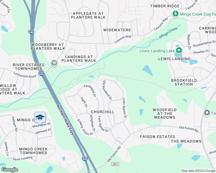 map of restaurants, bars, coffee shops, grocery stores, and more near 2013 Unbridled Drive in Knightdale