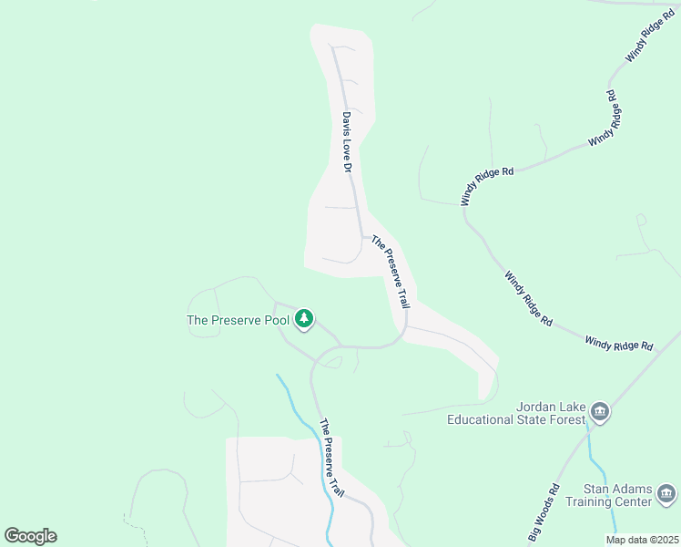 map of restaurants, bars, coffee shops, grocery stores, and more near 60 Davis Love Drive in Chapel Hill