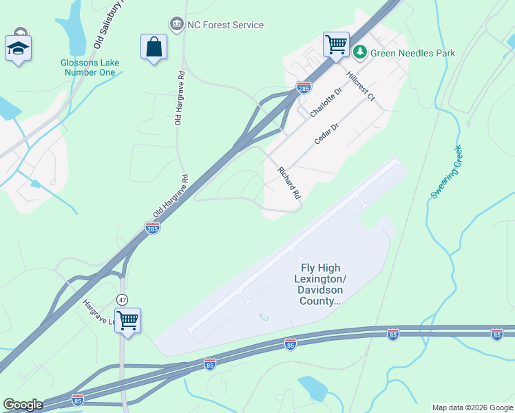 map of restaurants, bars, coffee shops, grocery stores, and more near 528 Richard Road in Lexington