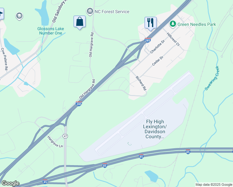 map of restaurants, bars, coffee shops, grocery stores, and more near 718 Richard Road in Lexington