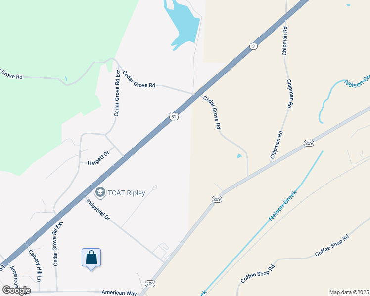map of restaurants, bars, coffee shops, grocery stores, and more near in Ripley