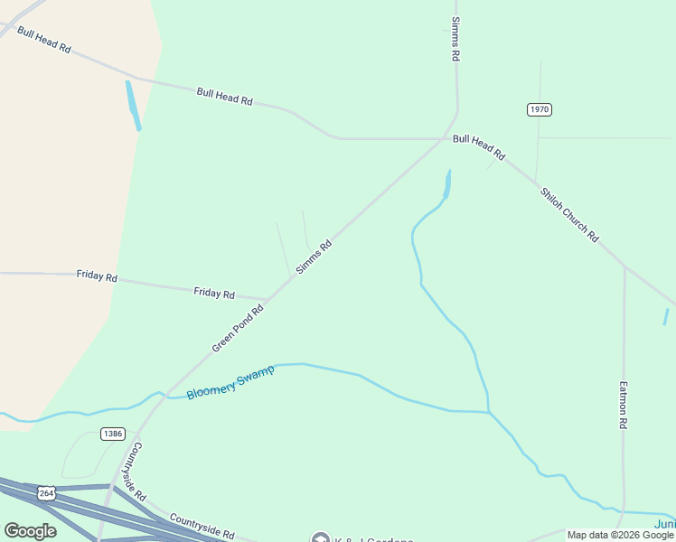 map of restaurants, bars, coffee shops, grocery stores, and more near 5737 Green Pond Road in Sims