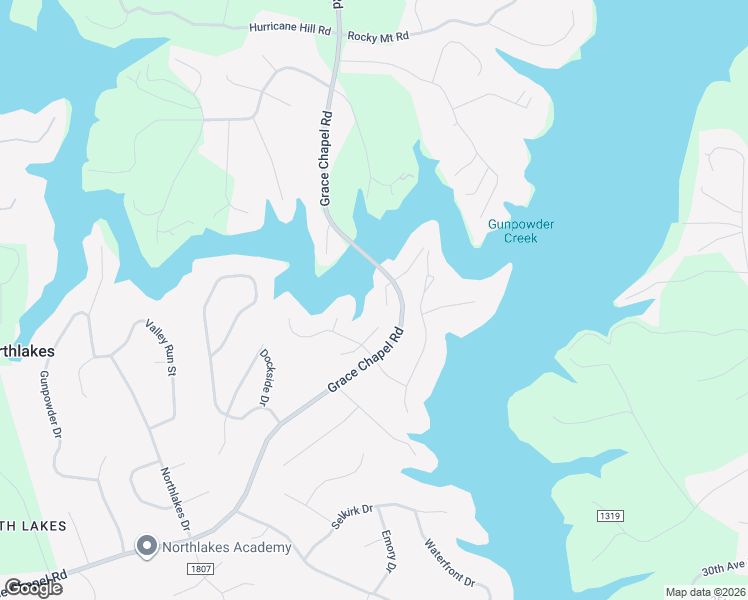 map of restaurants, bars, coffee shops, grocery stores, and more near 5131 Grace Chapel Road in Granite Falls