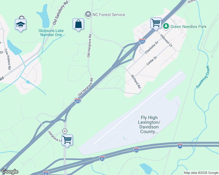 map of restaurants, bars, coffee shops, grocery stores, and more near 718 Richard Road in Lexington