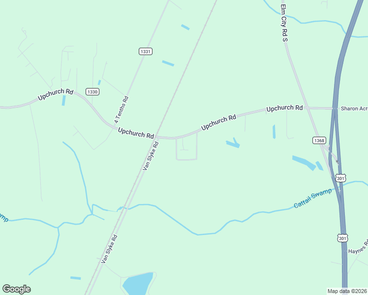 map of restaurants, bars, coffee shops, grocery stores, and more near 4830-4846 Upchurch Road in Elm City