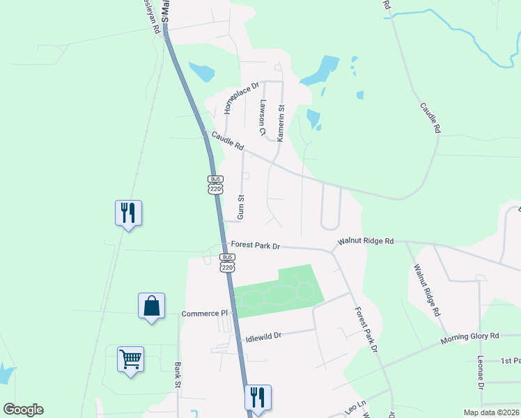map of restaurants, bars, coffee shops, grocery stores, and more near 2859 Kamerin Street in Randleman