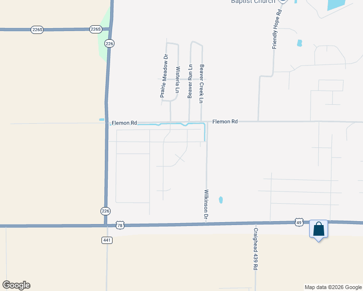 map of restaurants, bars, coffee shops, grocery stores, and more near 6000 Beaver Run Lane in Jonesboro