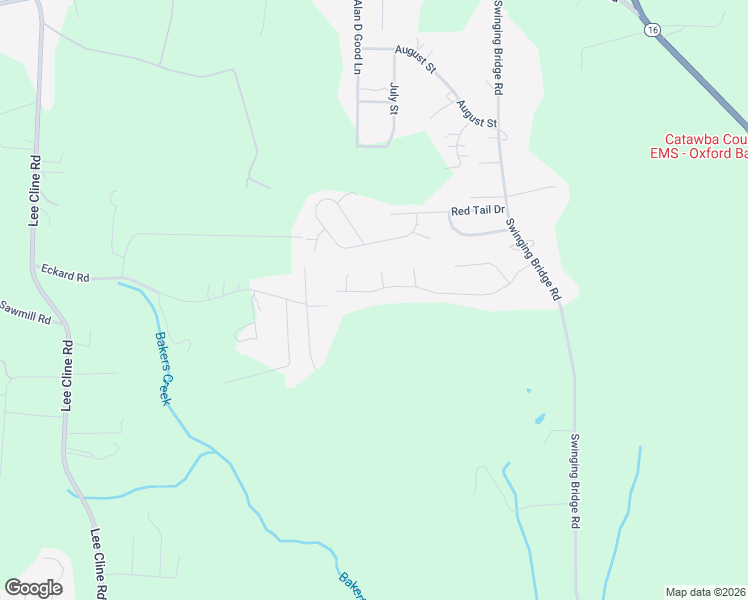 map of restaurants, bars, coffee shops, grocery stores, and more near 1855 Stratford Drive in Conover