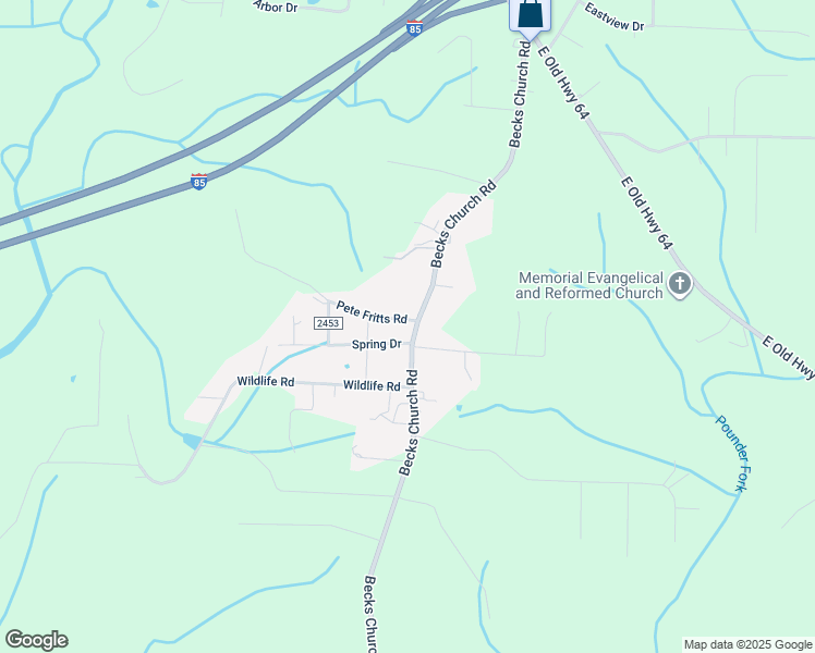 map of restaurants, bars, coffee shops, grocery stores, and more near 840 Becks Church Road in Lexington