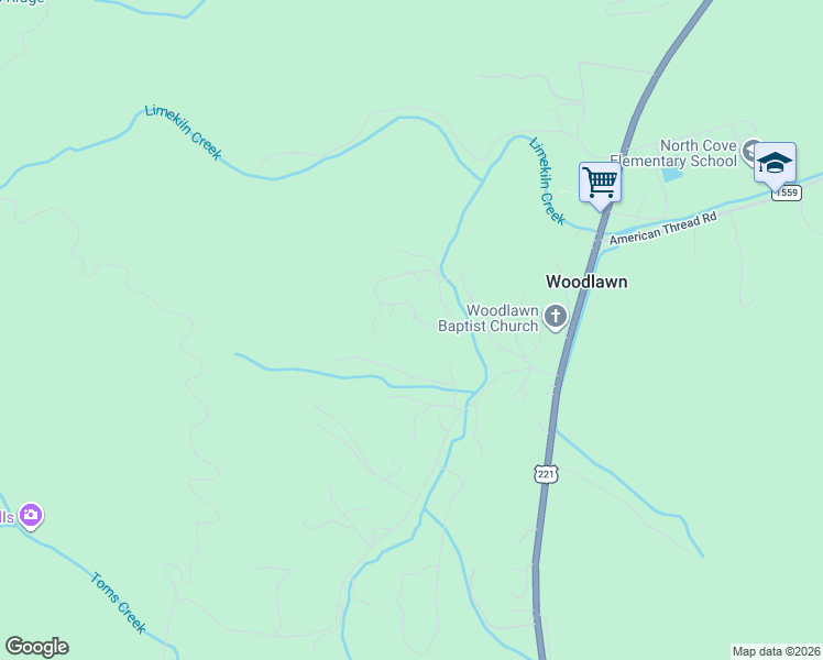 map of restaurants, bars, coffee shops, grocery stores, and more near 323 Hidden Forest Drive in Marion
