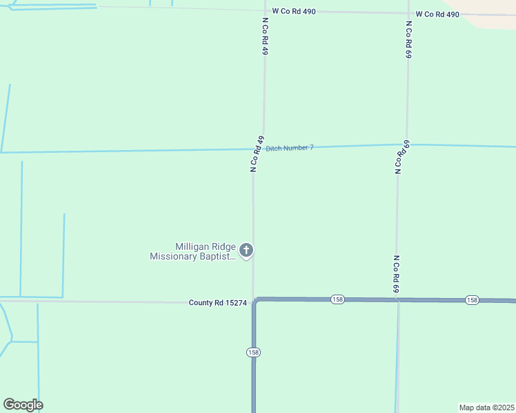 map of restaurants, bars, coffee shops, grocery stores, and more near 820 North Co Road 49 in Manila