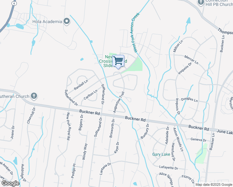 map of restaurants, bars, coffee shops, grocery stores, and more near 103 Augustine Trail in Thompson's Station