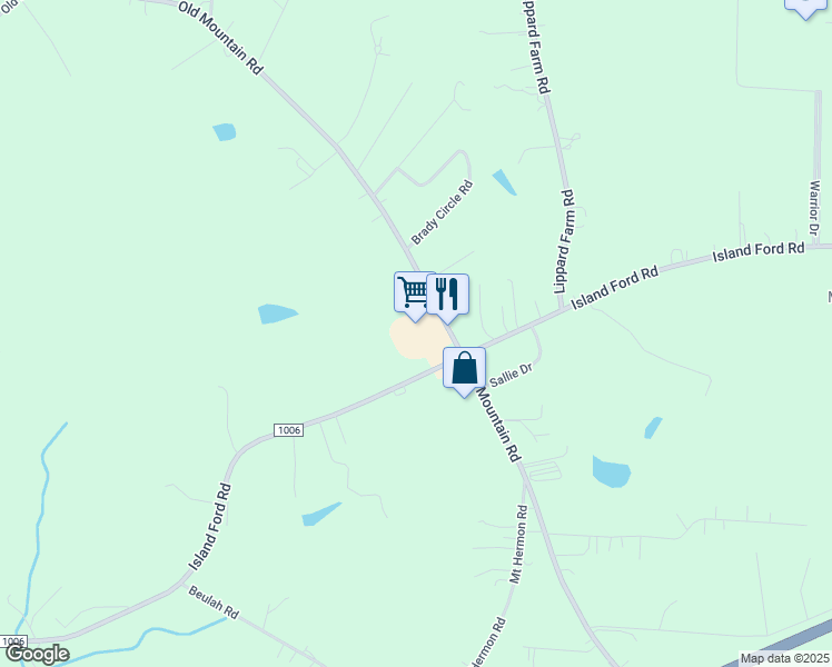 map of restaurants, bars, coffee shops, grocery stores, and more near 2187 Old Mountain Road in Statesville
