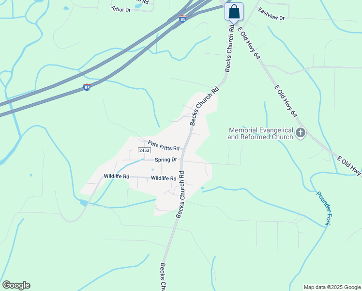 map of restaurants, bars, coffee shops, grocery stores, and more near 840 Becks Church Road in Lexington