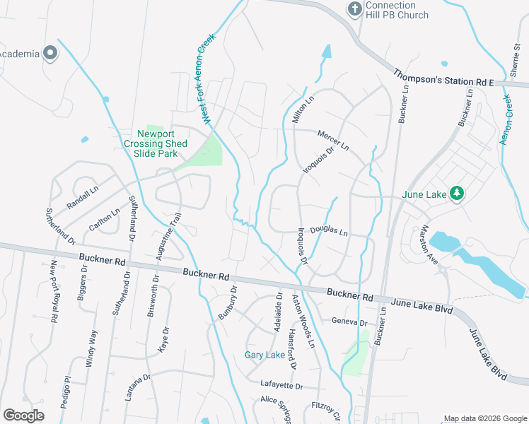 map of restaurants, bars, coffee shops, grocery stores, and more near 2613 Douglas Lane in Thompson's Station