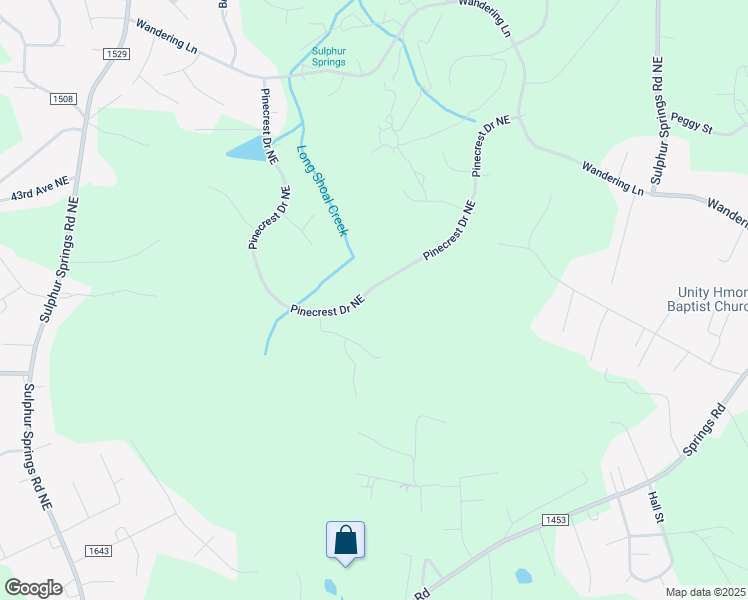 map of restaurants, bars, coffee shops, grocery stores, and more near 4008 Pinecrest Drive Northeast in Hickory