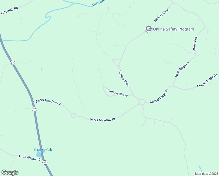 map of restaurants, bars, coffee shops, grocery stores, and more near 228 Autumn Chase in Pittsboro