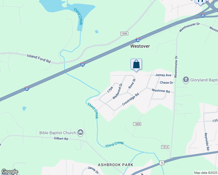 map of restaurants, bars, coffee shops, grocery stores, and more near 810 Flint Drive in Statesville