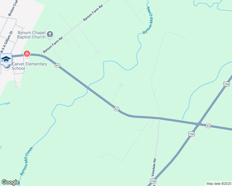 map of restaurants, bars, coffee shops, grocery stores, and more near 46 Matts Lane in Pinetops