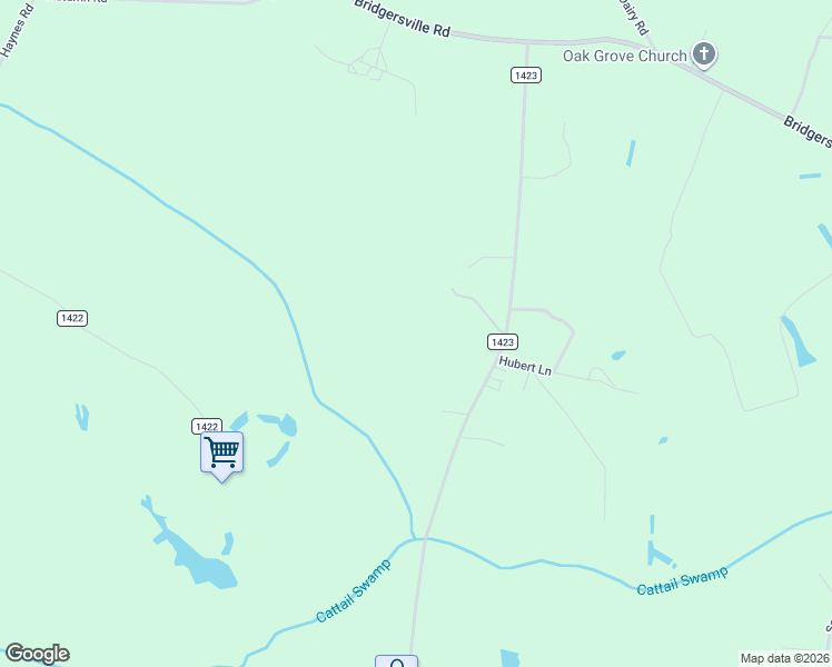 map of restaurants, bars, coffee shops, grocery stores, and more near 5067 Redmon Road in Elm City