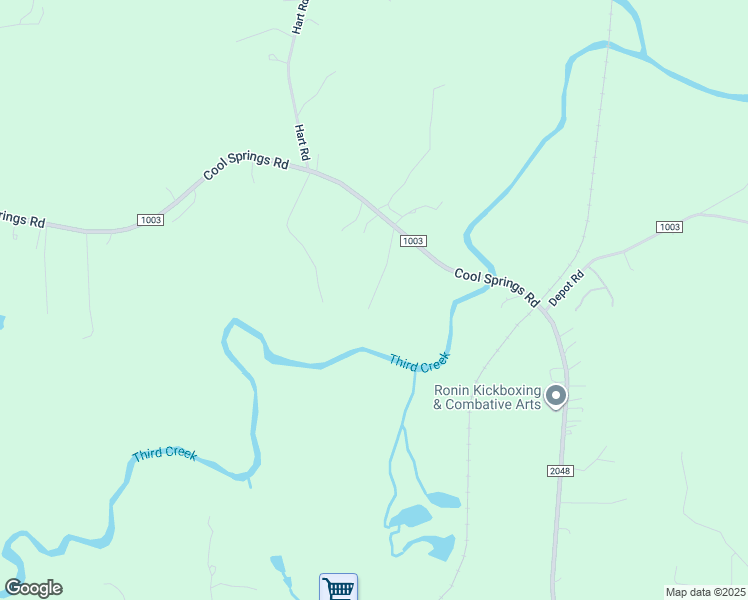 map of restaurants, bars, coffee shops, grocery stores, and more near 10515 Cool Springs Road in Woodleaf