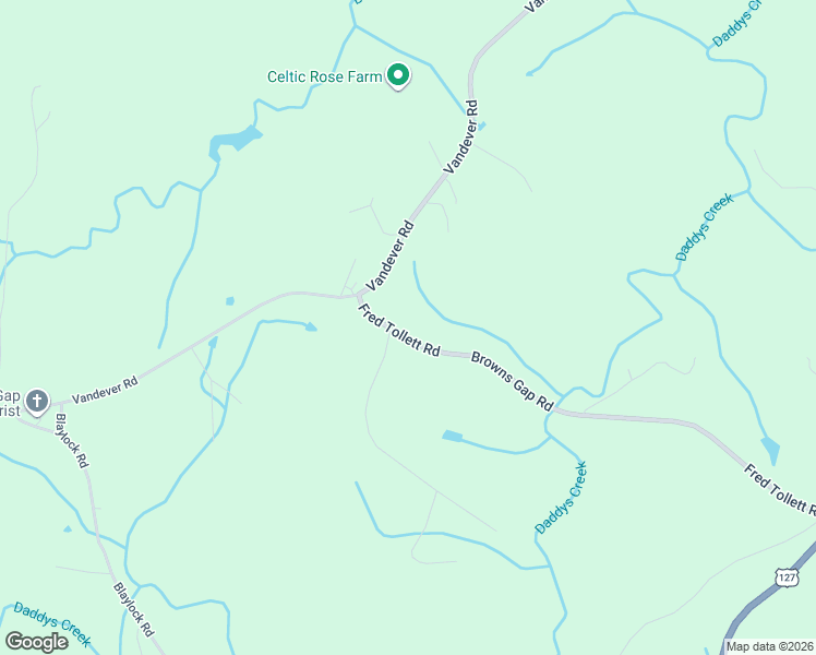 map of restaurants, bars, coffee shops, grocery stores, and more near 154 Fred Tollett Road in Crossville