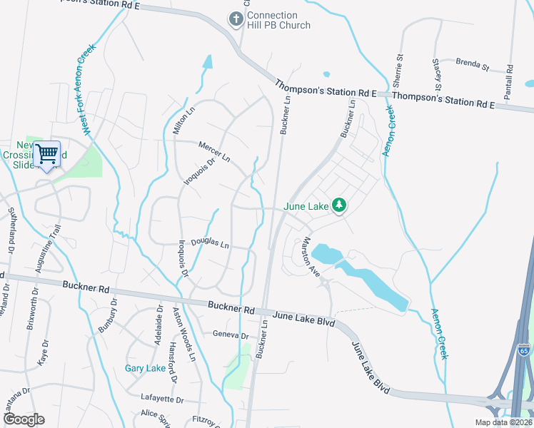 map of restaurants, bars, coffee shops, grocery stores, and more near 2702 Camden Court in Thompson's Station