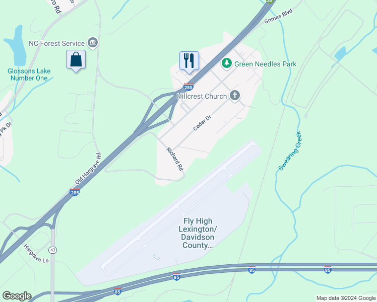 map of restaurants, bars, coffee shops, grocery stores, and more near 270 Walnut Road in Lexington
