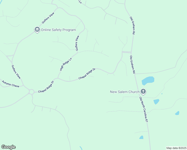 map of restaurants, bars, coffee shops, grocery stores, and more near 25 Canvasback Court in Pittsboro