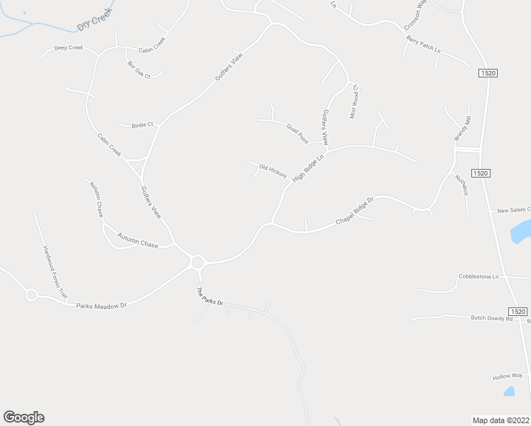 map of restaurants, bars, coffee shops, grocery stores, and more near 25 High Ridge Lane in Pittsboro