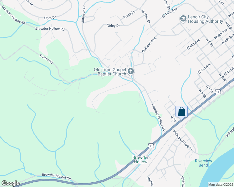 map of restaurants, bars, coffee shops, grocery stores, and more near 629 Stevens Lane in Lenoir City