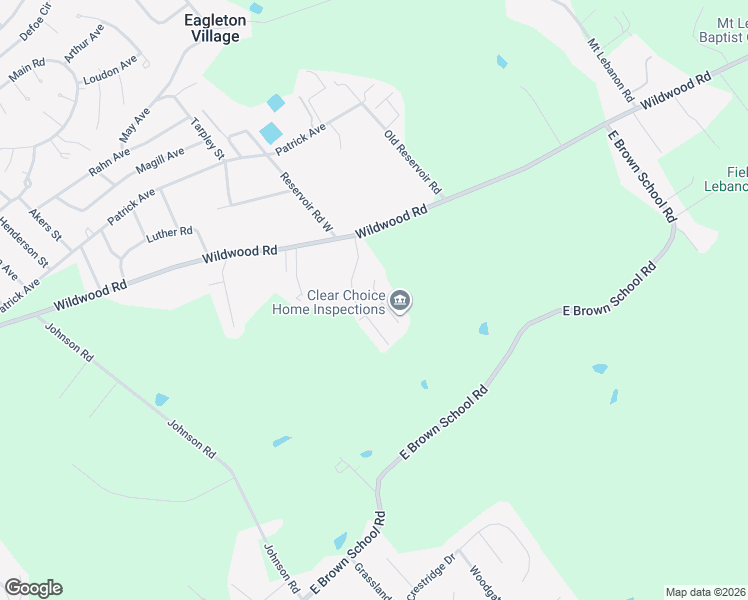 map of restaurants, bars, coffee shops, grocery stores, and more near 2907 Miles Road in Maryville