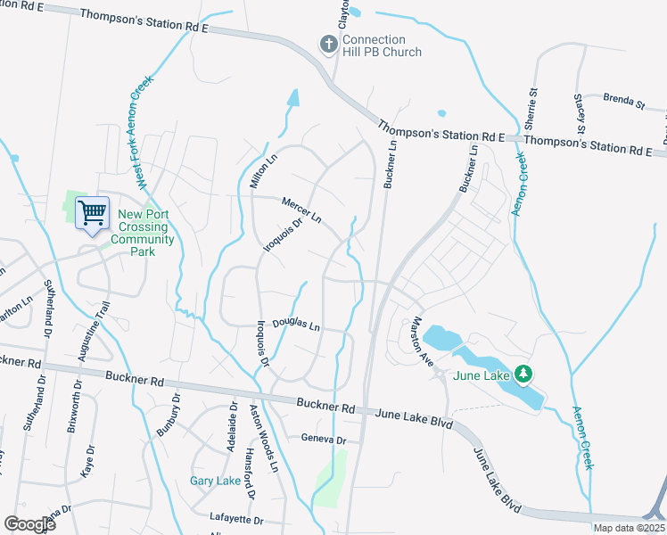 map of restaurants, bars, coffee shops, grocery stores, and more near 2703 Lydia Court in Thompson's Station