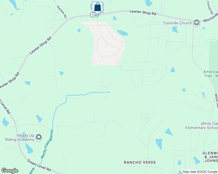 map of restaurants, bars, coffee shops, grocery stores, and more near 860 Olde Thompson Creek Road in Apex