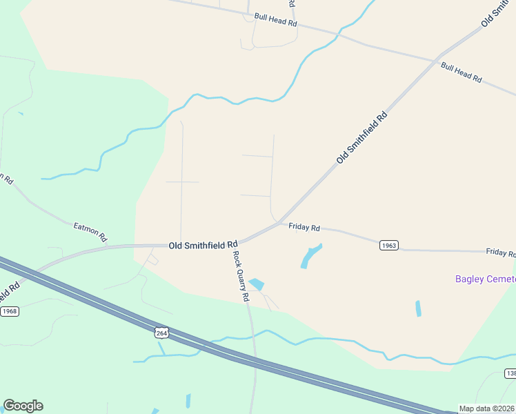 map of restaurants, bars, coffee shops, grocery stores, and more near 3661 Lori Ann Rd in Bailey