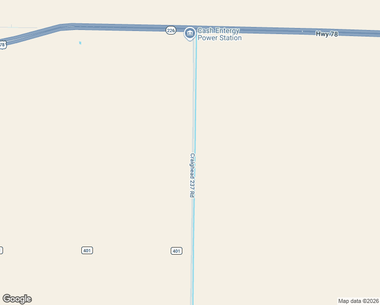 map of restaurants, bars, coffee shops, grocery stores, and more near 558 County Road 237 in Cash