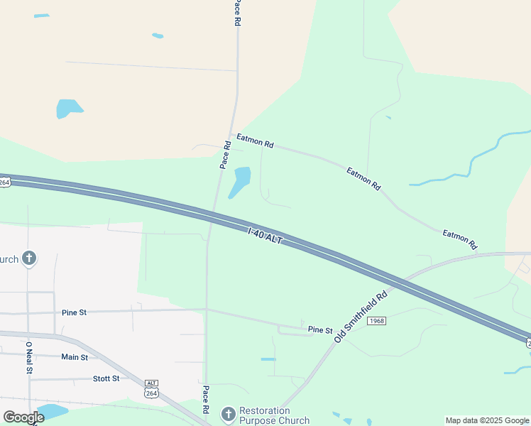 map of restaurants, bars, coffee shops, grocery stores, and more near 10376 Chestnut Ridge Road in Bailey