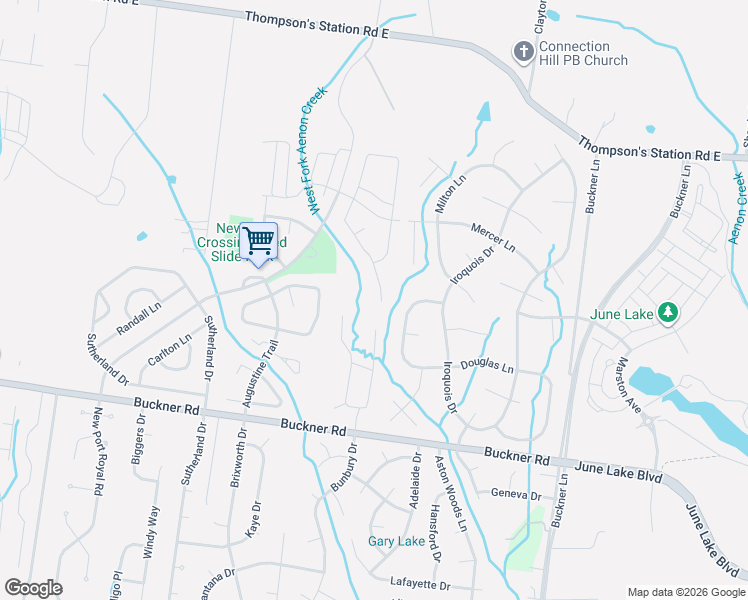 map of restaurants, bars, coffee shops, grocery stores, and more near 1042 Watauga Court in Thompson's Station